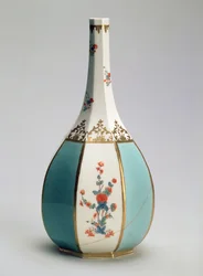 Fles, in de vorm van een Japanse sakefles, voor de Meissen fabriek, c.1725