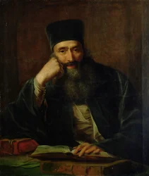 Portret van Erasmus, Bisschop van het Klooster van Aulis op Kreta, 1787