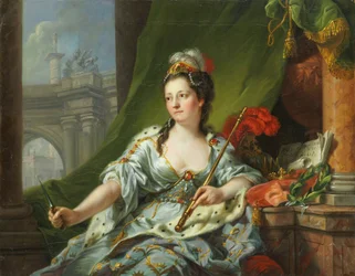 De muze Melpomene (de negen muzen, 1771)