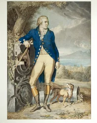 Portret van Johann Wolfgang von Goethe op het platteland