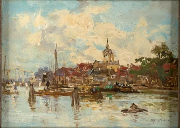 Amsterdam (Olieverf op paneel)