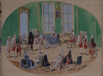 Grootvorst Pavel Petrovich en Grootvorstin Maria Fyodorovna in Wenen in 1782, 1782