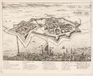 Stad en kasteel Landscron veroverd door I.K.M Christiano Quinto in het jaar 1676