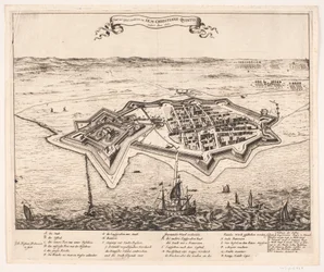 Stad en kasteel Landscron veroverd door I.K.M Christiano Quinto in het jaar 1676