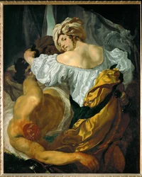 Judith en Holofernes, laat werk (schilderij op doek)