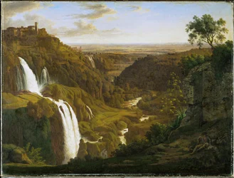 Waterval bij Tivoli, Italië
