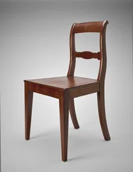 Zijstoel, ca. 1845-60 (zwart walnoot)