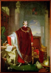 Graaf Ferenc Szechenyi, Hongaars staatsman (schilderij op doek)