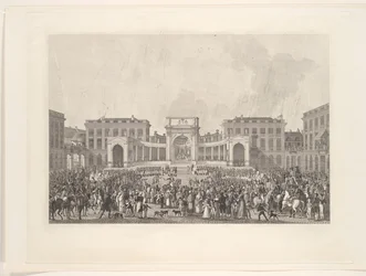 Inhuldiging van koning Willem I in Brussel, 1815