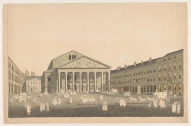 Vue du Théâtre Royal à Bruxelles