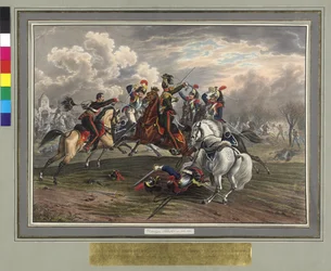 Frederic Dittmayer redding op 17 februari 1814 in Villeneuve kolonel sergeant baron van Trach uit de gevangenschap Franse kurassiers