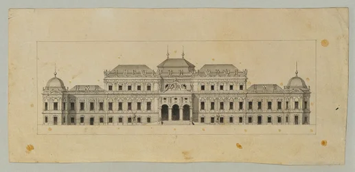 Studie voor het Bovenste Belvedere