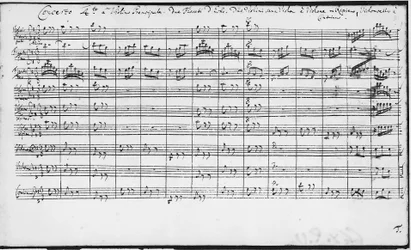 Partituur van Brandenburgse Concerten (BWV 1046-1081) door Johann Sebastian Bach