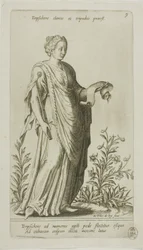 Terpsichore, Muze van Dans, plaat 9 uit Parnassus Biceps