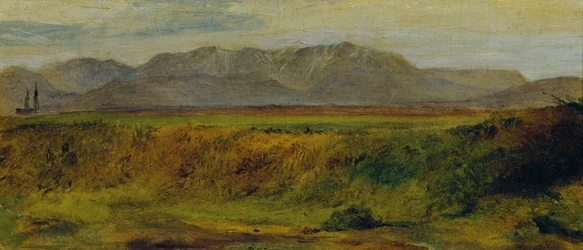Landschap met Rax-massief