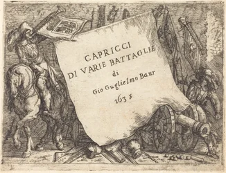 Capricci di varie battaglie (Titelpagina)