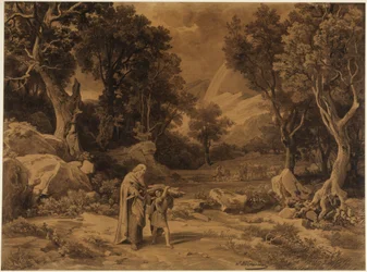 De gang naar het offer (Genesis 22:6)