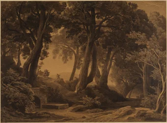 De ontmoeting van Isaak en Rebekka (Genesis 24, 62-63)