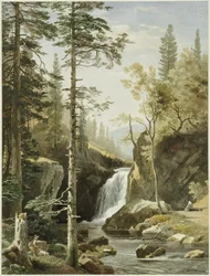 Landschap met bergbeek
