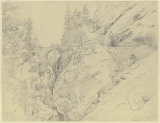 Via Mala, boven de stenen brug