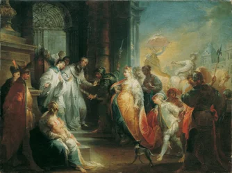 De afwijzing van keizerin Eudoxia door de heilige Johannes Chrysostomus