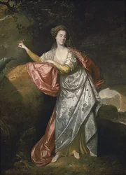 Ann Cargill nee Brown als Miranda in De Storm van Shakespeare. Londen, Covent Garden Theater