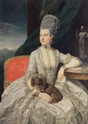 Aartshertogin Maria Christine Habsburg-Lothringen (1742-98), dochter van Keizerin Maria Theresia van Oostenrijk (1717-80) en Keizer Frans I van Oostenrijk (1742-98)