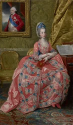 Portret van aartshertogin Maria Amalia van Oostenrijk, hertogin van Parma