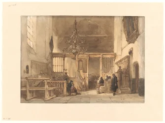 Interieur van een kerk te Utrecht