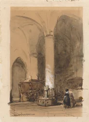 Interieur van de kerk Hattem