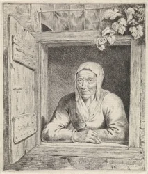 Vrouw in venster