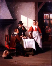Een taveerne-interieur
