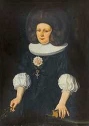 Duits: Portret van een dame met een gebedenboek