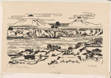 Landschap, Midden-Java: Merbaboe, Merapi, Ello rivier