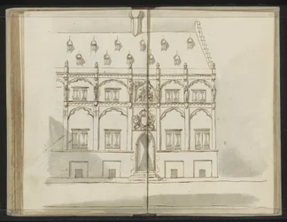 Gevel, mogelijk van de Latijnse School te Nijmegen