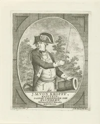 Portret van Joachim Maurits von Kropff