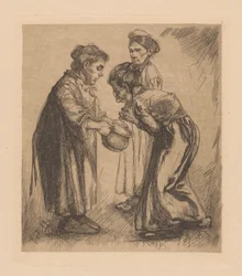 Drie vrouwen met pot