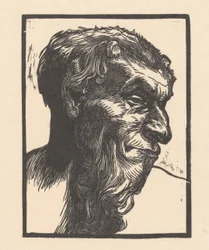 Hoofd van een faun