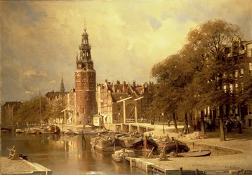 Uitzicht op de Kalkmarkt, Amsterdam