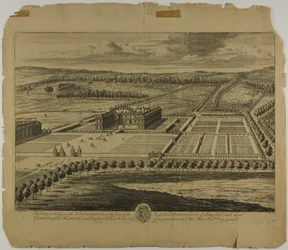 Althrop in het graafschap Northampton, plaat 27 van Britannia Illustrata