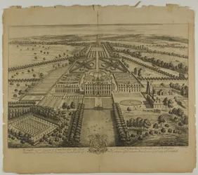 Wimple in het Graafschap Cambridge, plaat 32 uit Britannia Illustrata