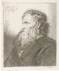 Oude man met baard
