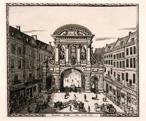 Temple Bar, Londen, ca. 1700