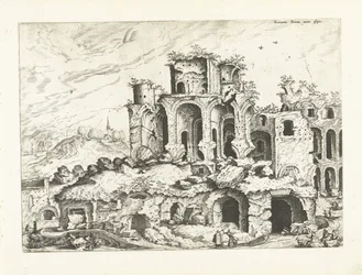 Derde gezicht op de ruïnes van de Palatijn