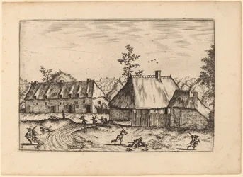 Boerderij en Rij Huizen