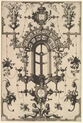 Moderne groteske met bandwerk, 1554