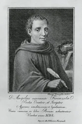 Portret van Agnolo Firenzuola (1493-1543), Italiaanse schrijver en humanist, gravure door Giuseppe Benaglia (ca 1796-ca 1830)