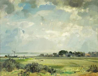 Suffolk Rivier (olieverf op doek)