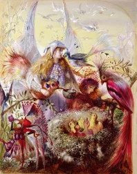 Feeën met vogels