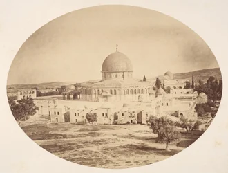 Jeruzalem, locatie van de tempel op de berg Moriah